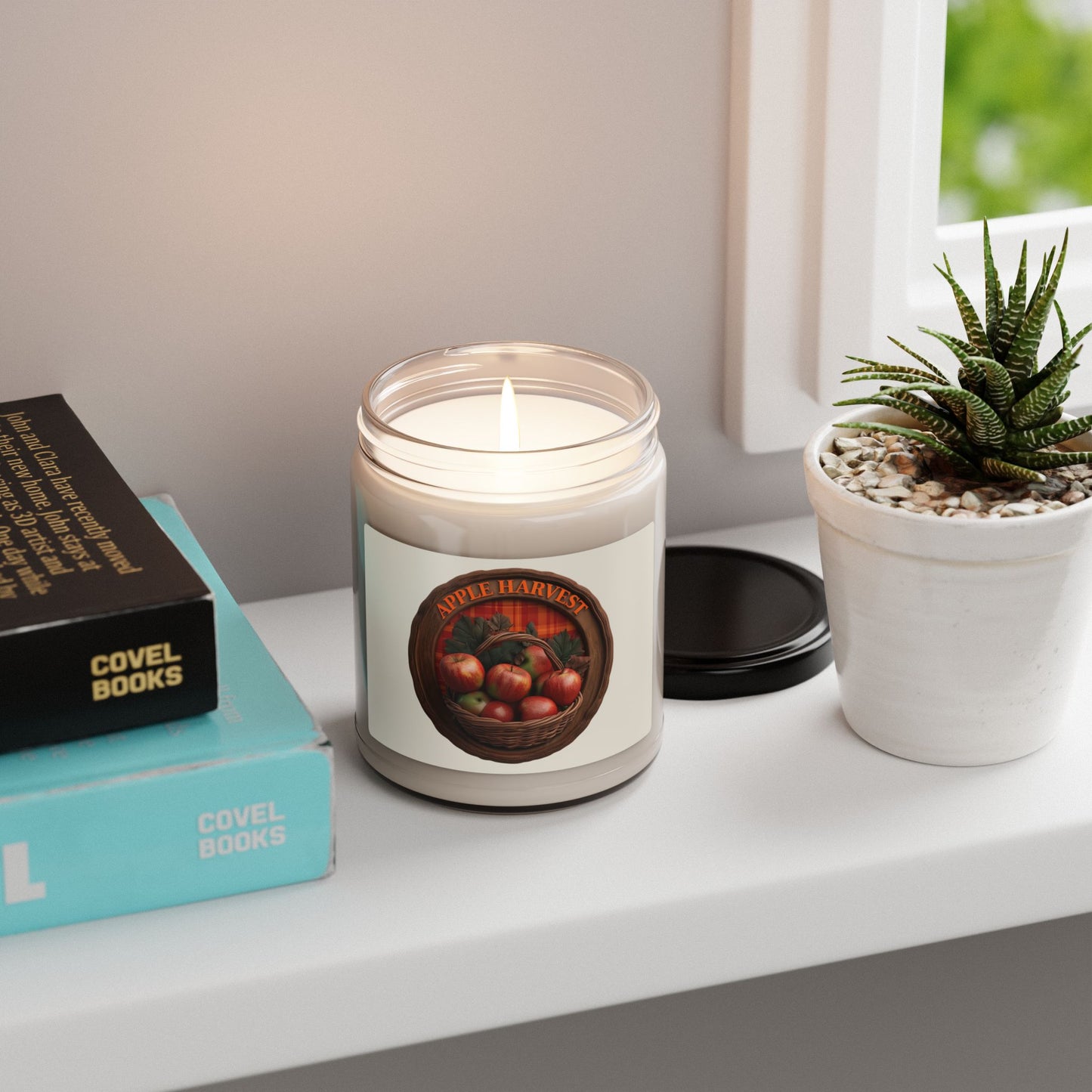 Clean Cotton Scented Soy Candle - Cozy Cabin Vibes, 9oz