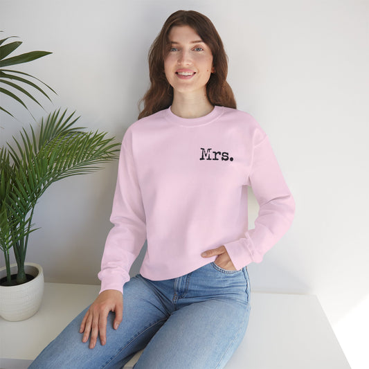 Mrs. Established 2025 Unisex Crewneck Sweatshirt | Perfect Wedding Gift