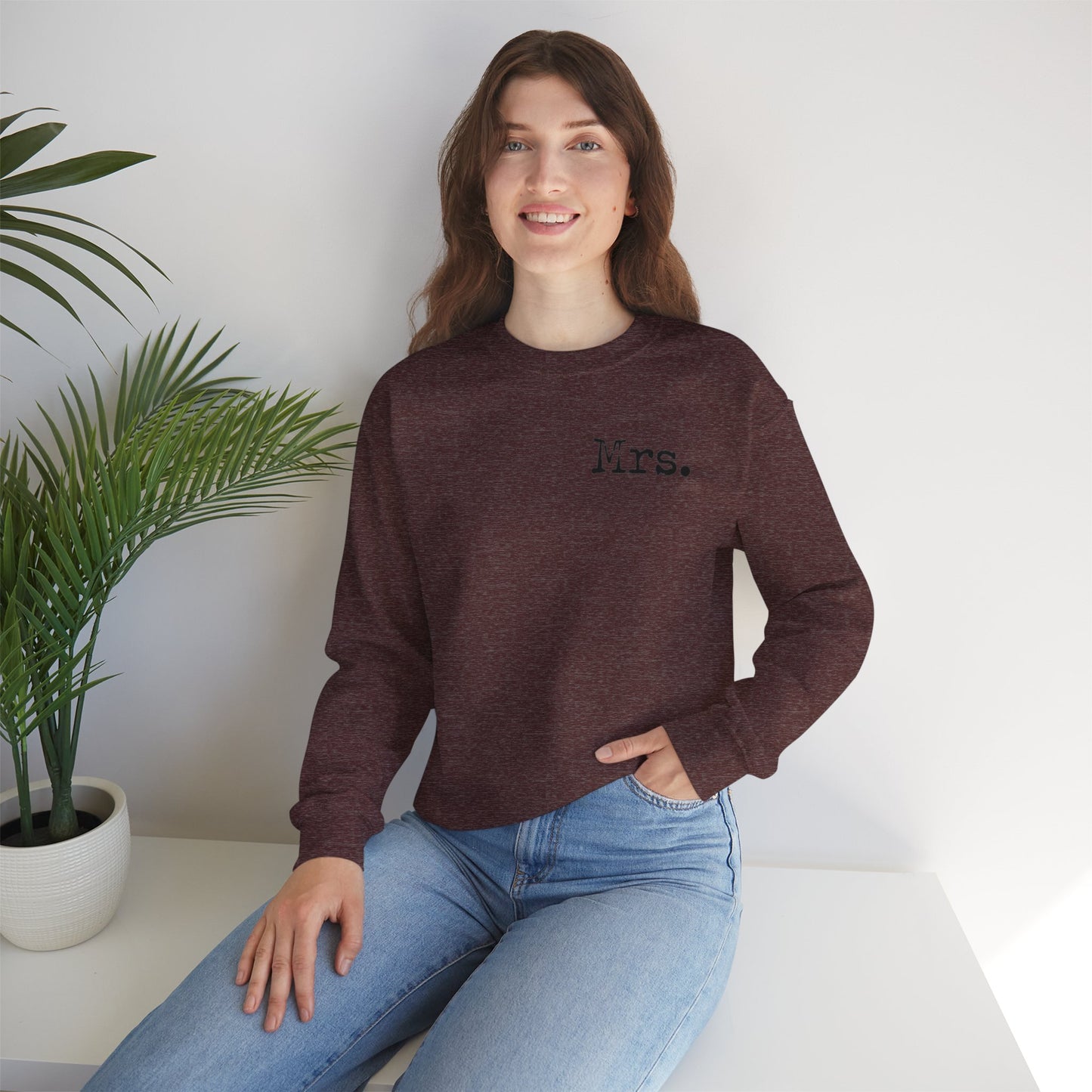 Mrs. Established 2025 Unisex Crewneck Sweatshirt | Perfect Wedding Gift