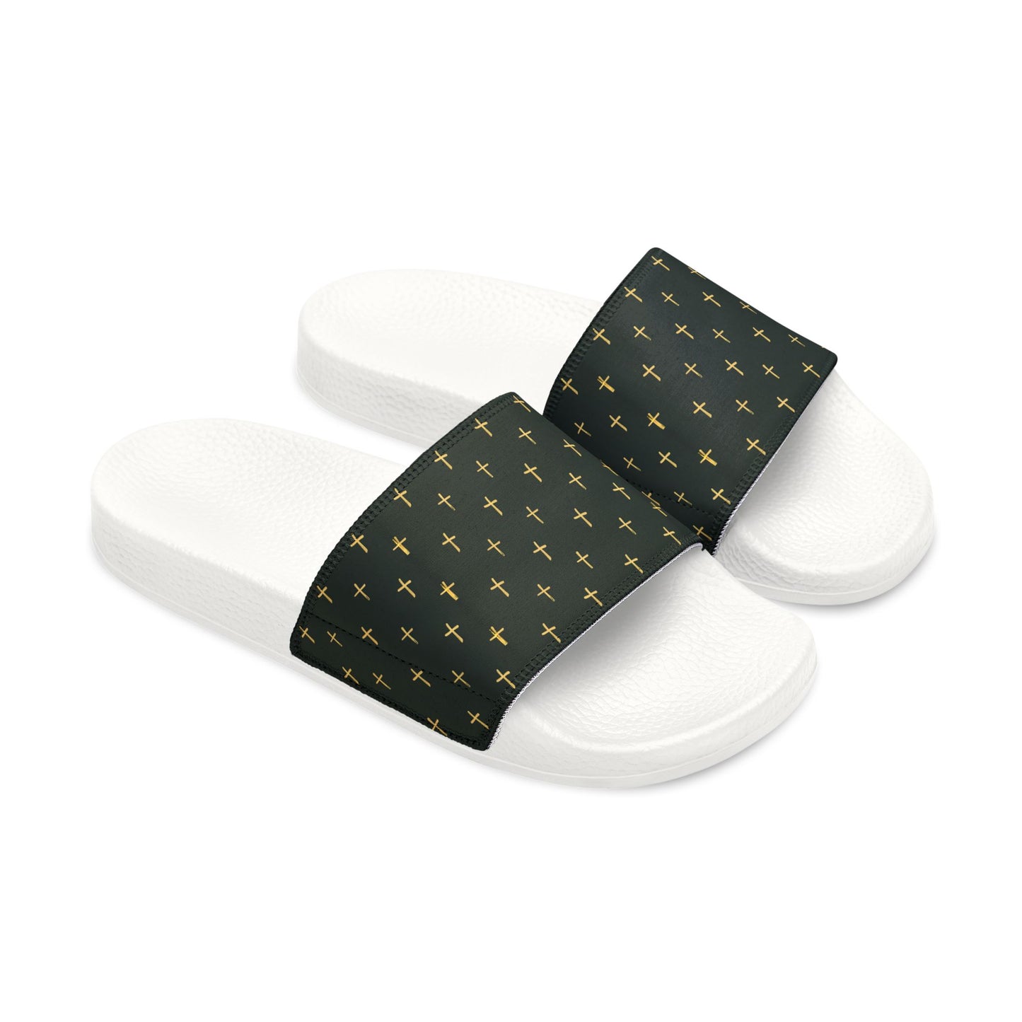 Youth Gold Cross Stylish Removable-Strap Sandals - Fun & Trendy Comfort for Summer