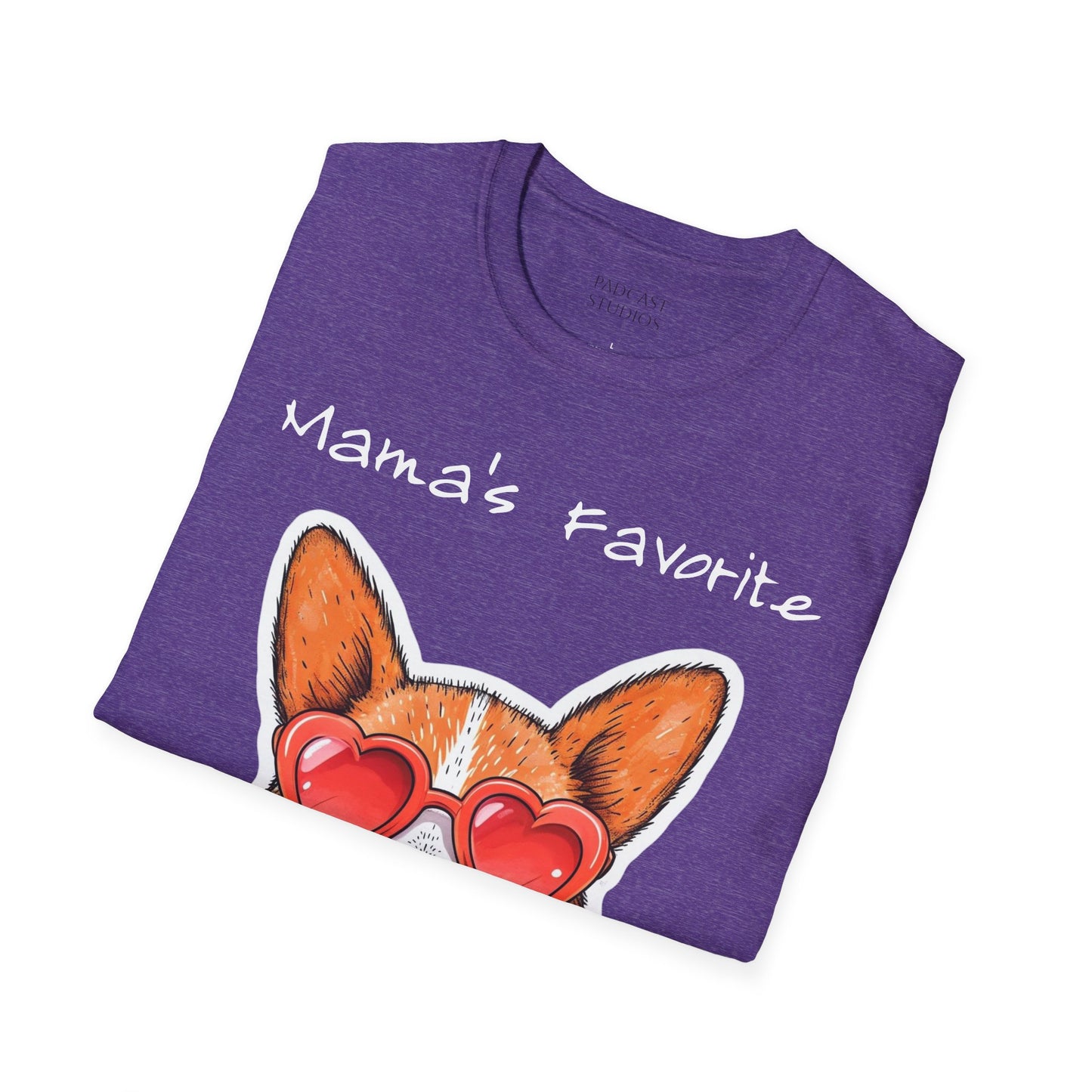 Mama's Favorite -Corgi T-Shirt | Unisex Softstyle Tee for Dog Lovers
