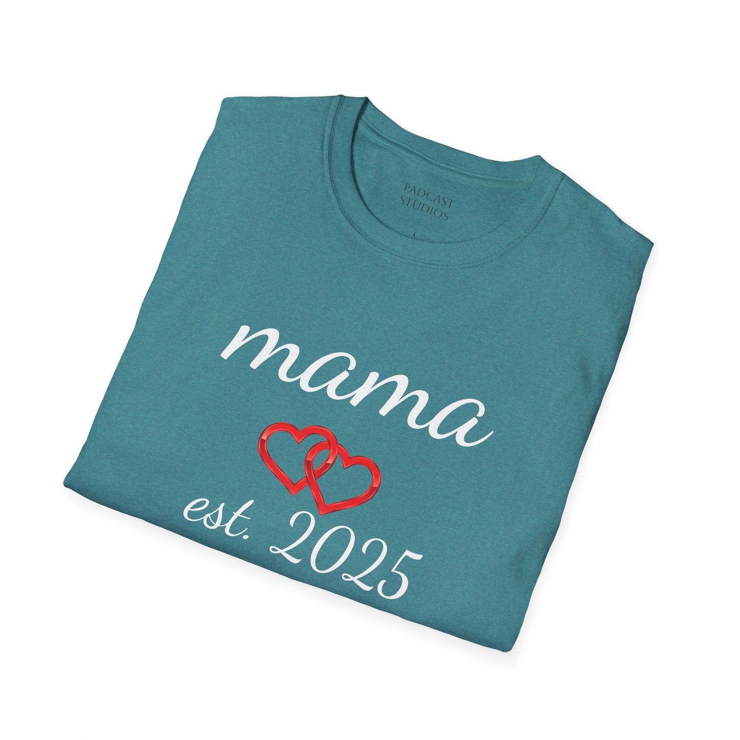 Mama Hearts Established 2025 Unisex Softstyle T-Shirt