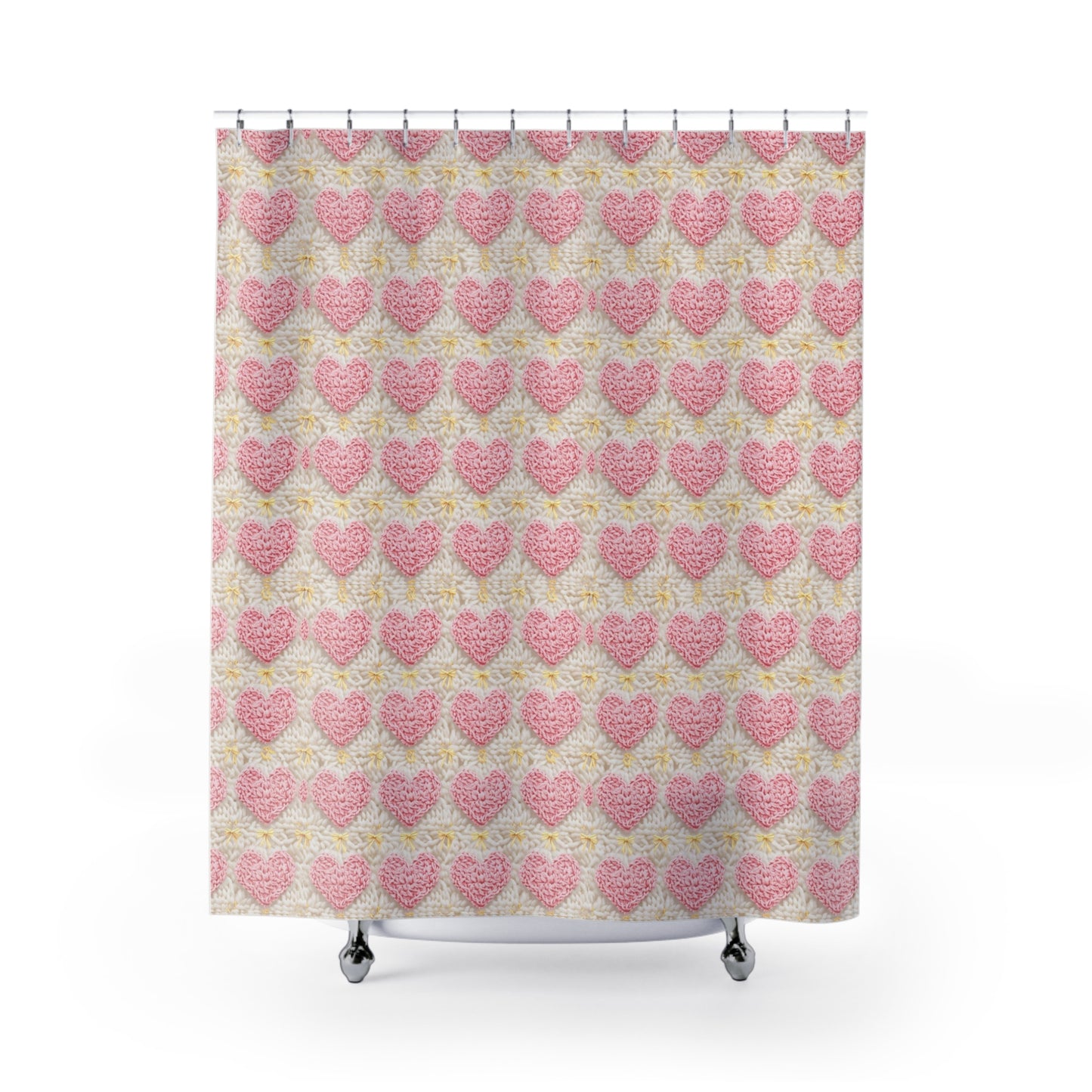 Heartfelt Love Shower Curtain - Romantic & Stylish Bathroom Decor