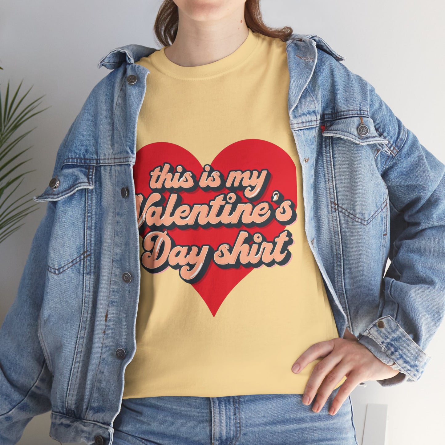 "This is my Valentine's Day shirt" Cotton Tee