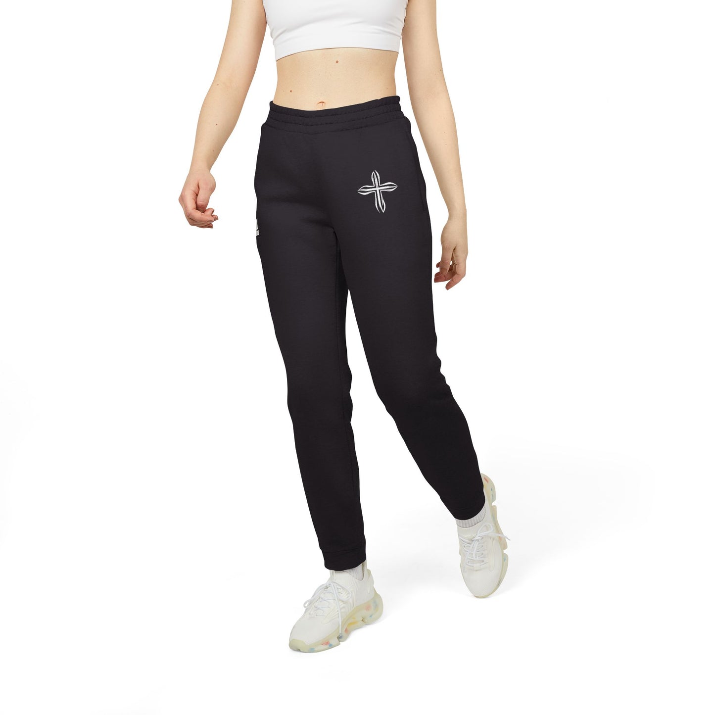 Cross Symbol Joggers, Comfortable Unisex Fleece Pants - Casual & Stylish Athleisure Wear