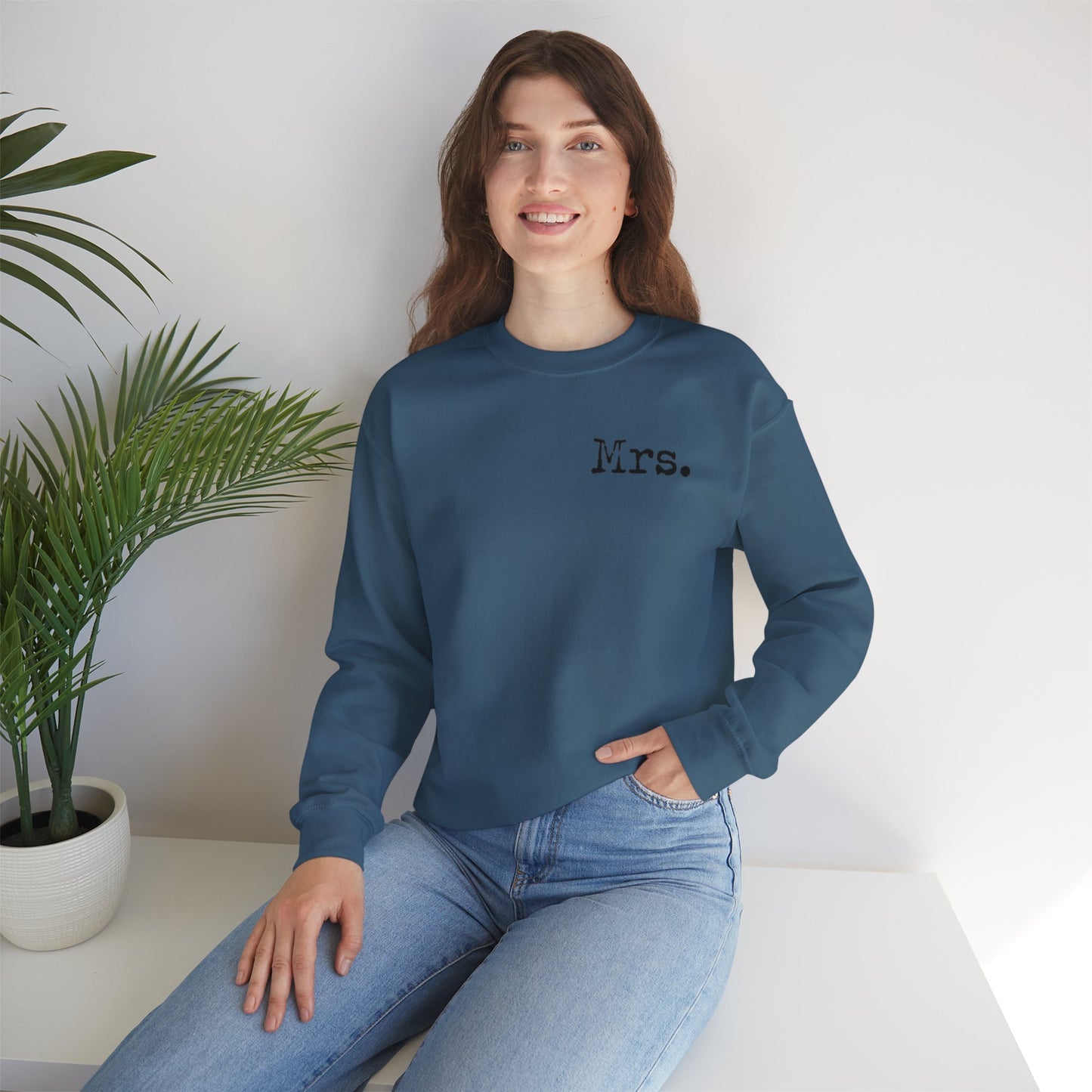 Mrs. Established 2025 Unisex Crewneck Sweatshirt | Perfect Wedding Gift