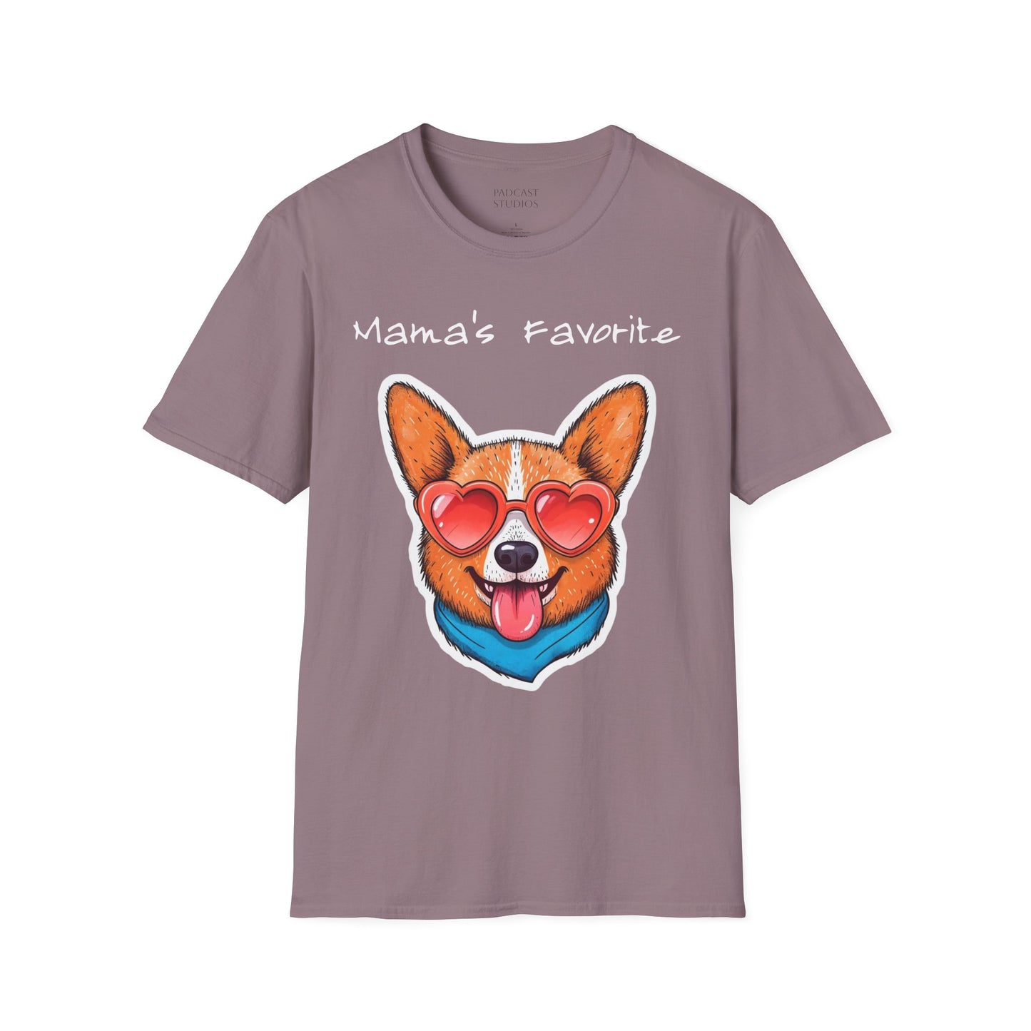 Mama's Favorite -Corgi T-Shirt | Unisex Softstyle Tee for Dog Lovers